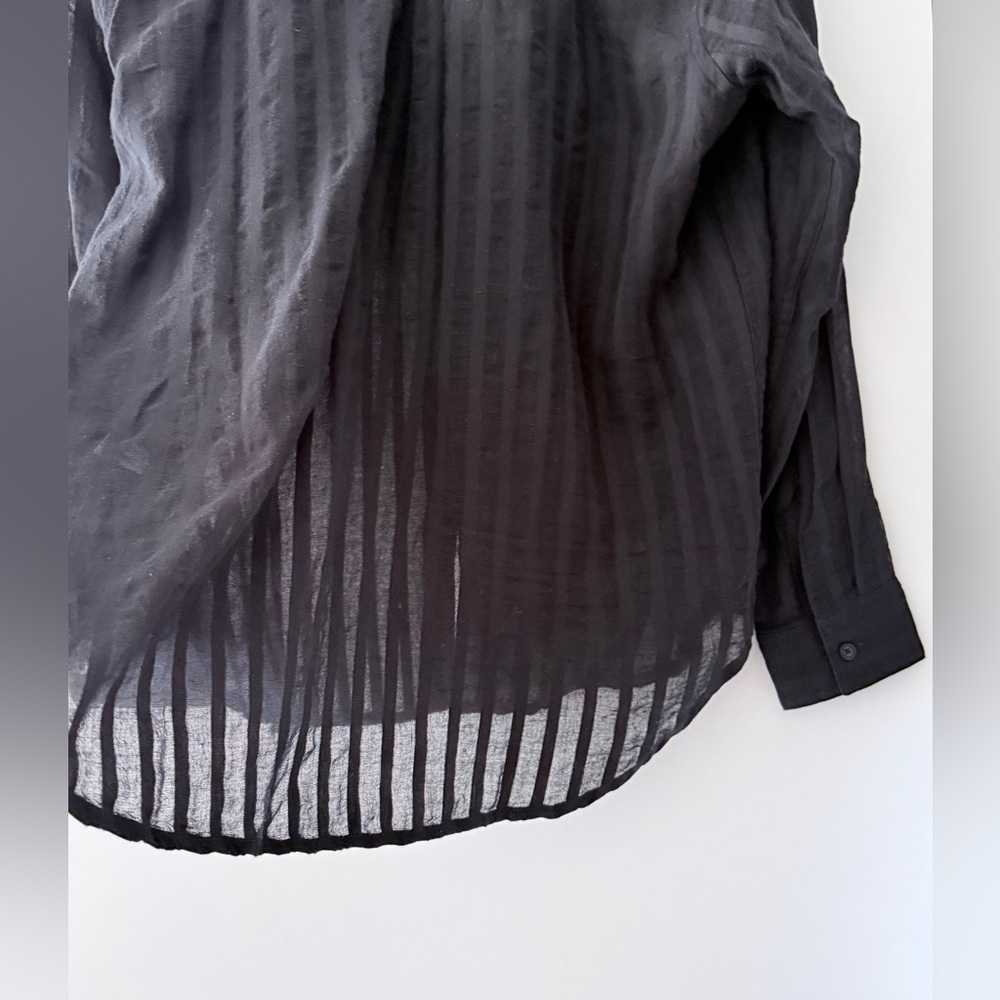 NEW Rails Charli Shirt β Black Shadow Stripe β Size Medium β NWT - Picture 10 of 15